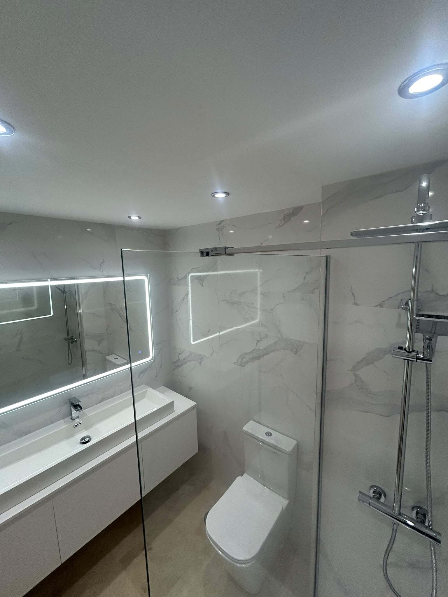 Bathroom renovation work
